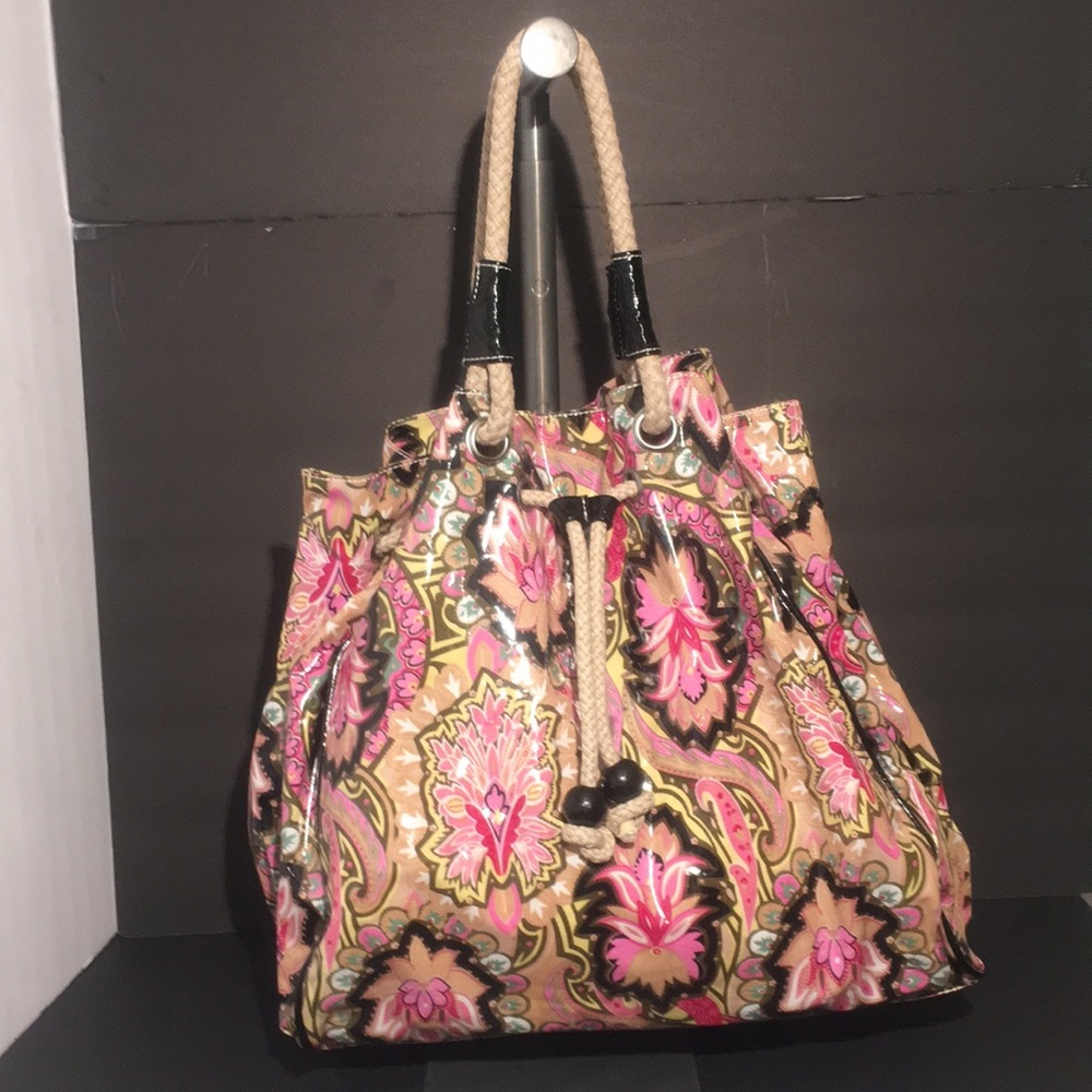 Vinyl Tote Bag Paisley Large